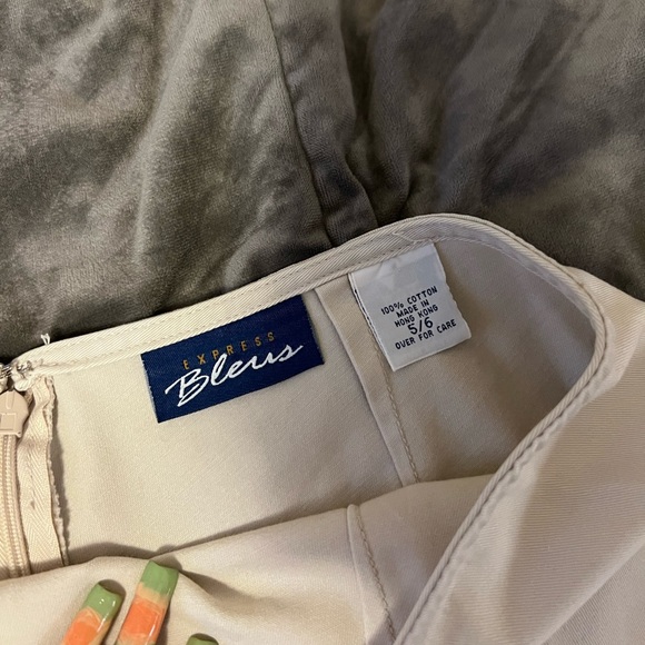 90s vintage parachute utility a-line skirt - Picture 4 of 5